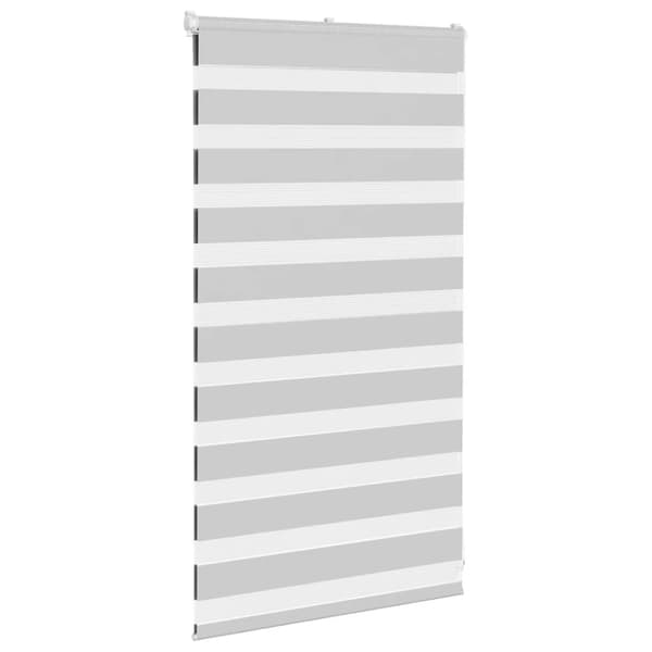 Rullgardin zebra ljusgrå 75x100 cm tyg bredd 70,9 cm polyester