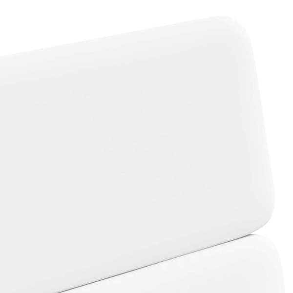 Matstolar med hjul 2 pcs Vit 58 x 65 x 98 cm Konstläder