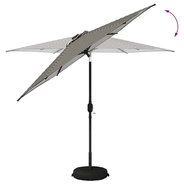Trädgårdsparasol med LED Lampor 270 x 270 cm Polyester