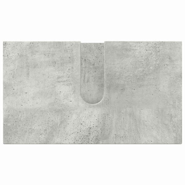 Badrumsmöbelset 4 pcs Betonggrå Konstruerat trä & Metall