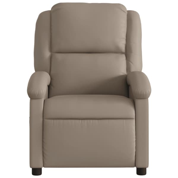 Elektrisk massagefåtölj cappuccino konstläder