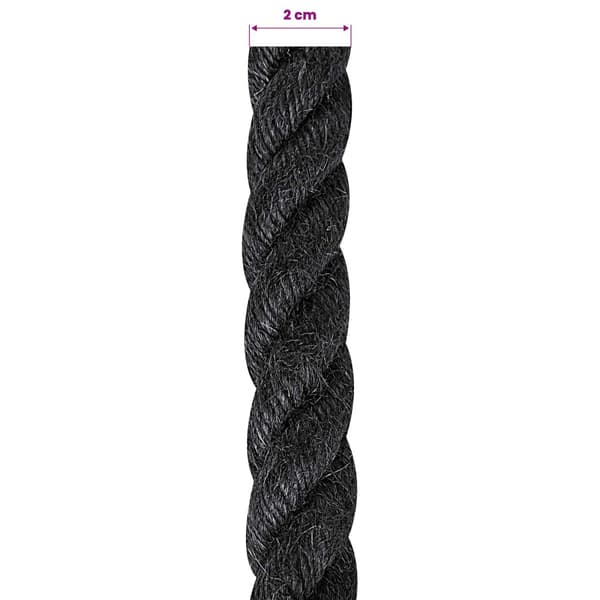 Juterep 20 Svart 100% Tossa jute