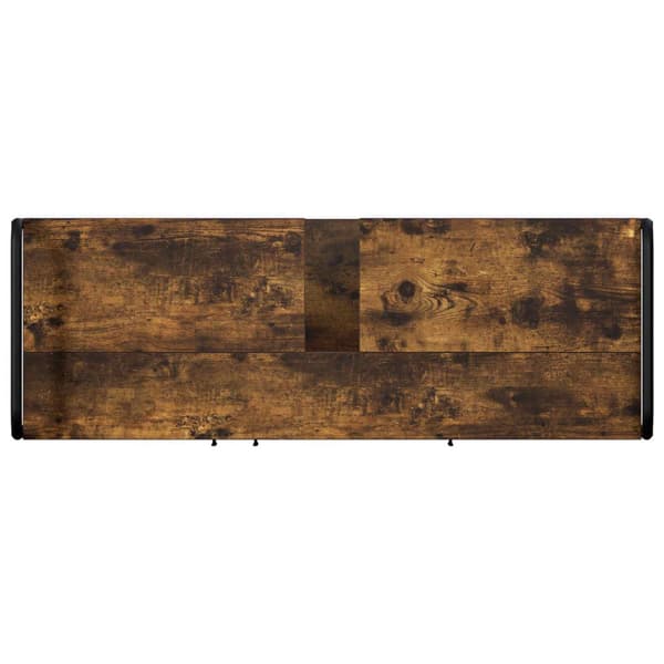Badrumsskåpsset 3 st Rökt ek 40 x 36 x 109,5 cm Konstruerat trä
