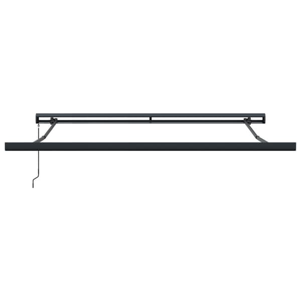Utfällbar markis Röd 350 x 250 cm Tyg och Metall