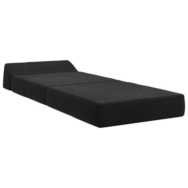 Fällbar Soffbed Svart 60 x 70 x 41 cm Tyg