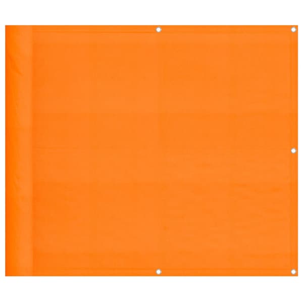 Balkongskärm orange 90x800 cm 100% polyester Oxford