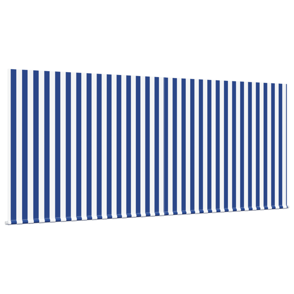 Utfällbar markis Blå och Vit 300 x 250 cm