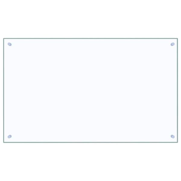 Köksskydd 2 pcs Transparent 100 x 60 cm härdat glas