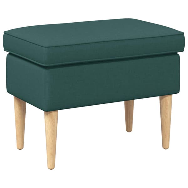 Fotpall Mörkgrön 55 x 35 x 41 cm Polyester