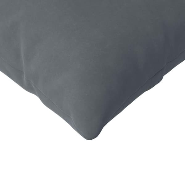 Sofakuddar 2 pcs Mörkgrå 200 x 40 cm Kordread tyg