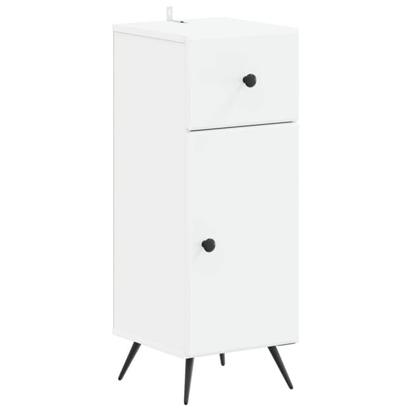 Badrumsskrubb BREDA Vit 30 x 31 x 80 cm Konstruerat trä