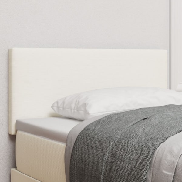Sänggavel Enkel Design Grädde 80 cm Sammet
