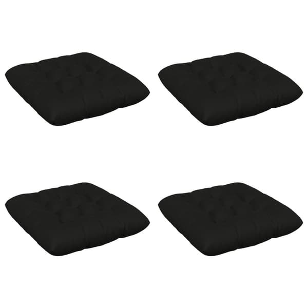 Sittkuddar VIANEN 4 st 100% Polyester Svart 40 x 40 x 12 cm