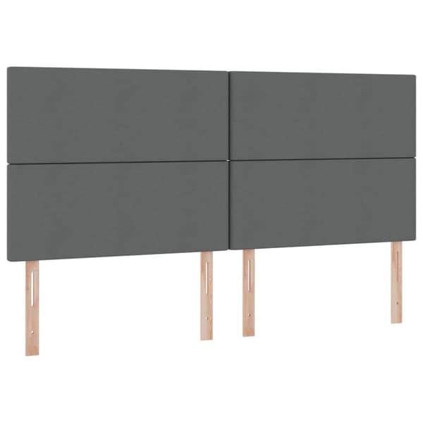 Förvaringssäng med madrass Mörkgrå 200 x 200 cm Polyester