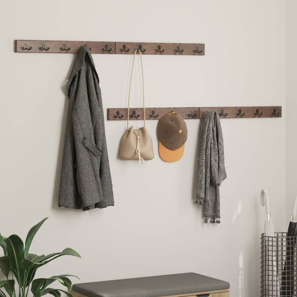 Hanger Brun 60 x 7 x 8 cm Solid återvunnen trä