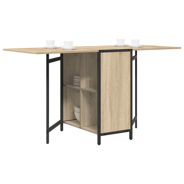Matbord 144 x 60 x 75 cm Konstruerat trä Sonoma-ek Rektangulär
