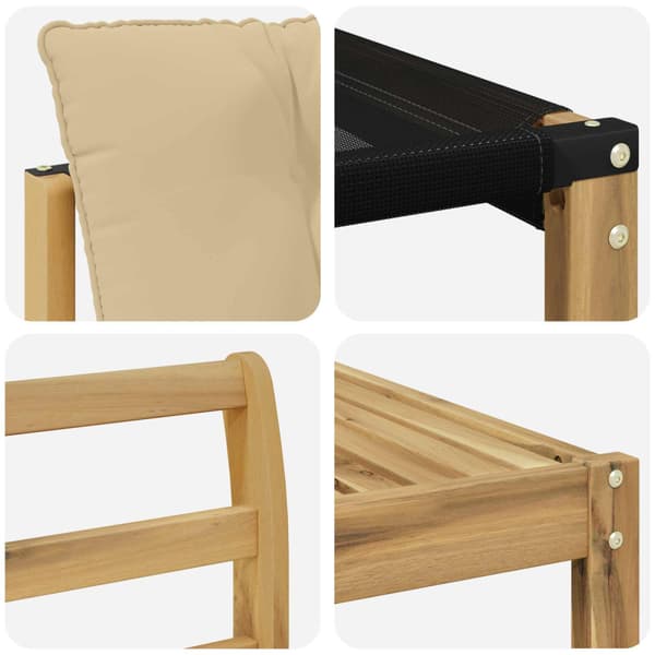 Utomhussoffset 5 pcs Vit och Beige 79 x 79 x 37 cm