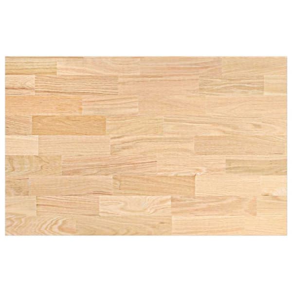 Köksbänkskiva 100x63,5x2,7 cm massiv ek rektangulär