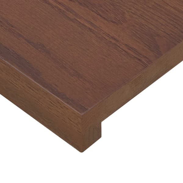 Trappsteg 2 st 80 x 30 x 2 cm Mörkbrun Massivt Ekträ