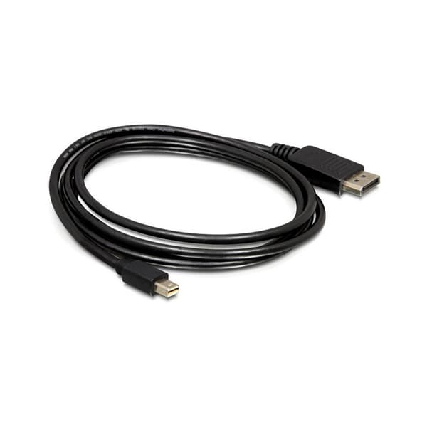 DeLOCK mini DP/DP 1.2 2 m Mini DisplayPort DisplayPort Svart