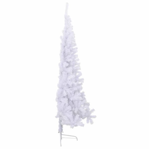 Konstgjord julgran Vit 240 cm PVC och stål