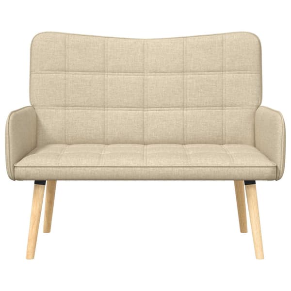 Tvåsitssoffa Kräm 115 x 61 x 87 cm tyg