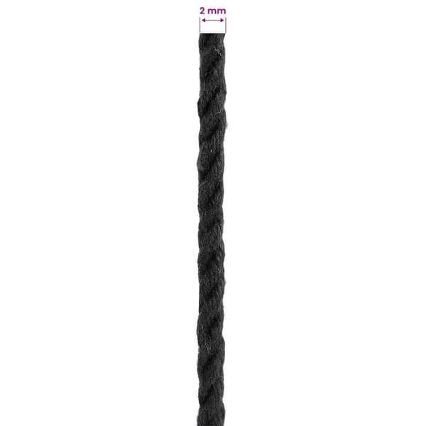 Rep 2 pcs Svart Bomull