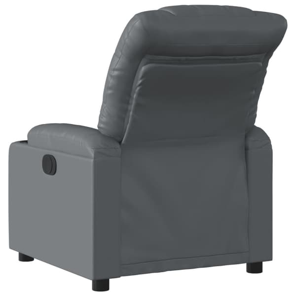 Reclinerfåtölj grå konstläder