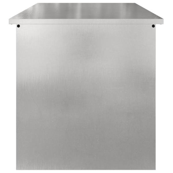 Utomhusförvaringslåda Silver 80 x 50,5 x 50 cm Stål