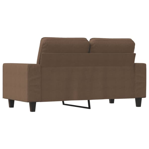 2-sitssoffa brun 120 cm tyg