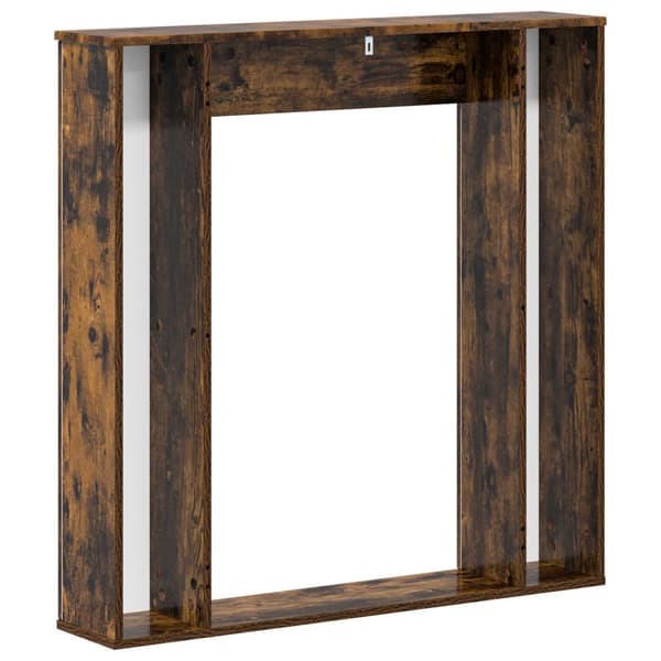 Eldstadsram Rökt ek 100 x 20 x 100 cm Konstruerat trä
