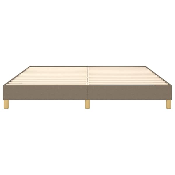 Boxspring-sängram taupe 180x200 cm tyg
