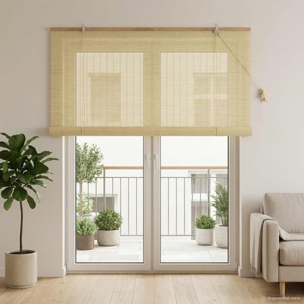 Rullgardin Naturlig 130 x 220 cm Bambu