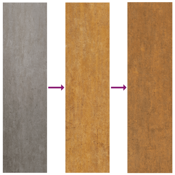 Kant för gräsmatta 450 x 20 cm Väderbeständig stål Rostig