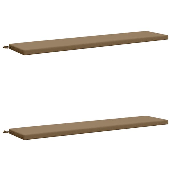 2-delade Bänk Kuddar SOEST 2 st 100% Polyester Taupe
