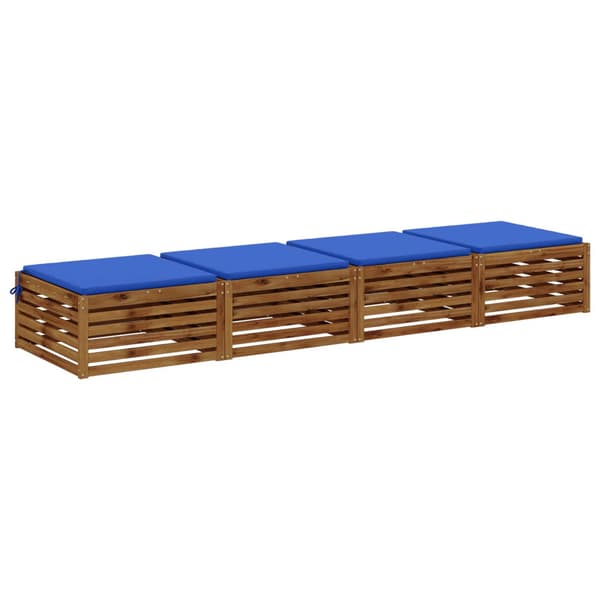 4-delade Sittdynor SOEST 4 st 100% Polyester Kungsblå