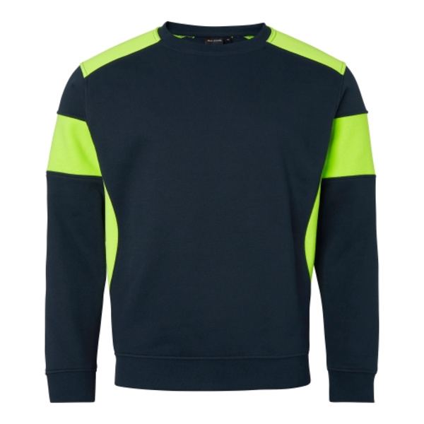 221 Sweat Navy/fluorescent yellow Unisex