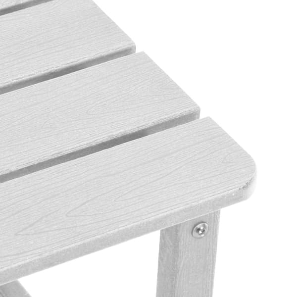 Trädgård Stol 3 pcs Vit polyeten