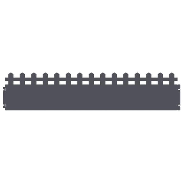 Gräskanter 10 pcs Antracit 103 x 0,05 x 22 cm Stål