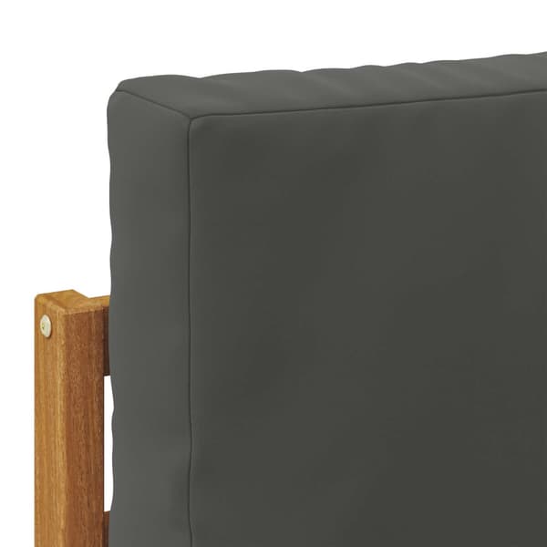 Utomhussoffset med kudde 5 pcs Naturlig och Antracit Polyester