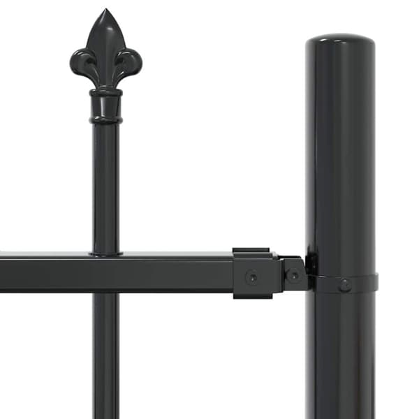 Trädgårdsstängsel Woerden Grå 240 x 165 cm Pulverlackerad stål