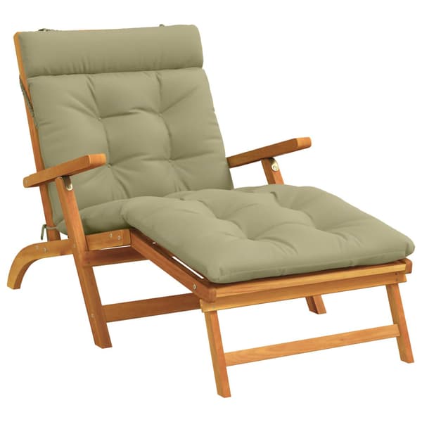 Solstol Kudde VIANEN 100% Polyester Ljusgrön 200 x 90 x 8 cm