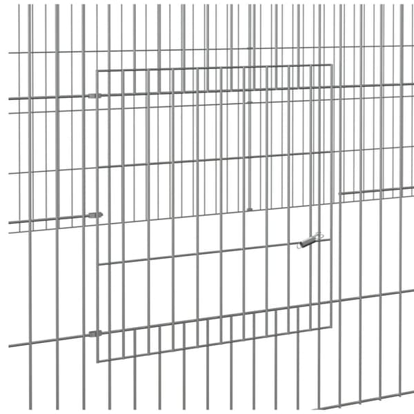 Kaninhage 5 paneler 541x109x54 cm galvaniserat järn