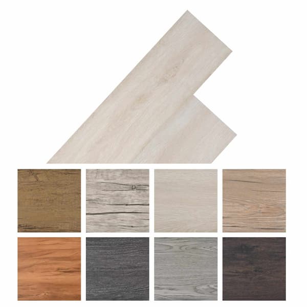 Golvplankor 36 pcs Ek Klassisk Vit 5,02 m² PVC