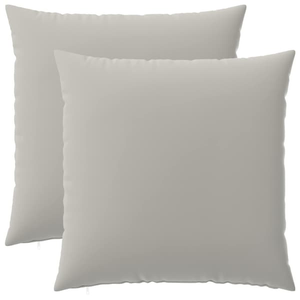 Kuddöverdrag 2 st HEERLEN Grå 65 x 65 cm Polyester