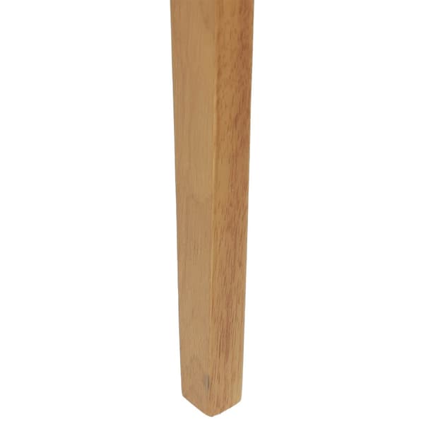 Matstol 2 pcs Naturfärg Massiv Gummiträ