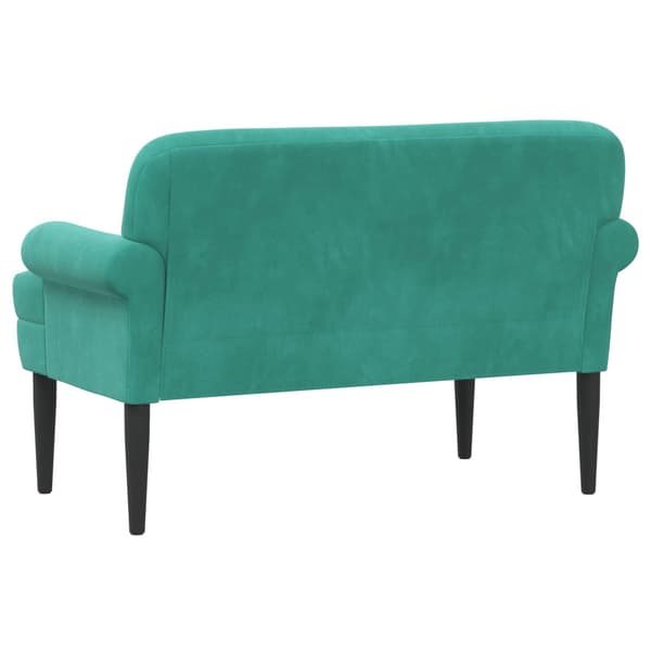 Loveseat med knapprapport Turkos 120 x 66 x 78 cm Sammet