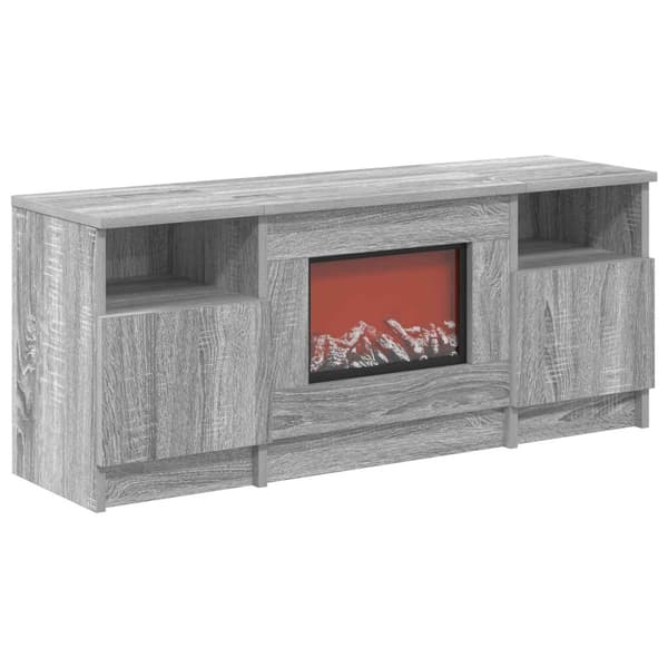 Elektrisk eldstad Grå Sonoma 98 x 28,5 x 40,5 cm