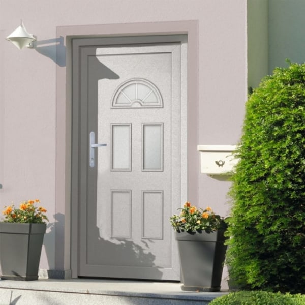 Ytterdörr vit 88x200 cm PVC