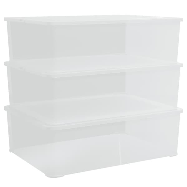 Plastlådor 3 st 25 L stapelbara